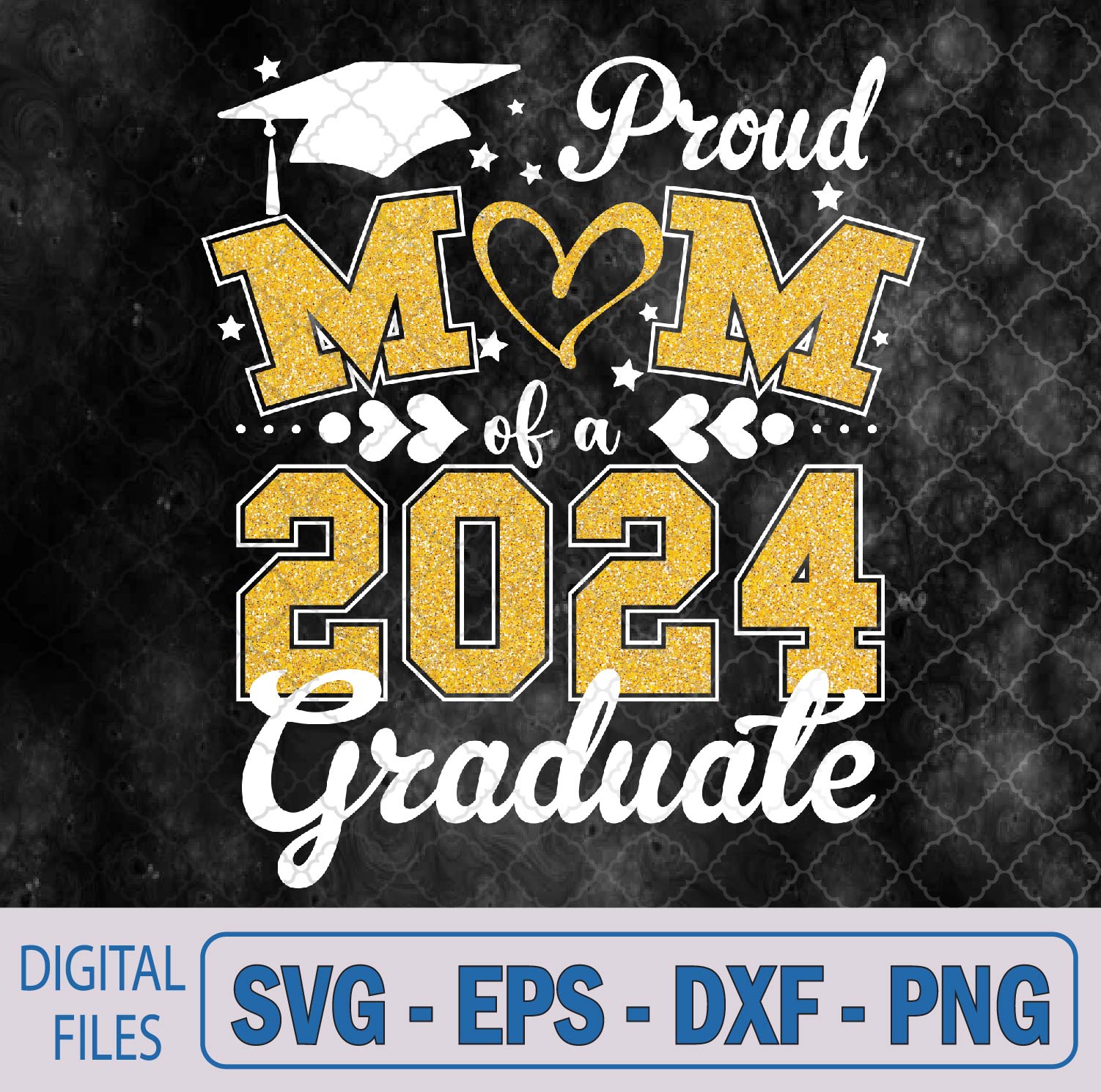 WTMNEW9file 09 276 Proud Mom Of A Class Of 2024 Graduate 2024 Senior Mom 2024 Svg, Png, Digital Download