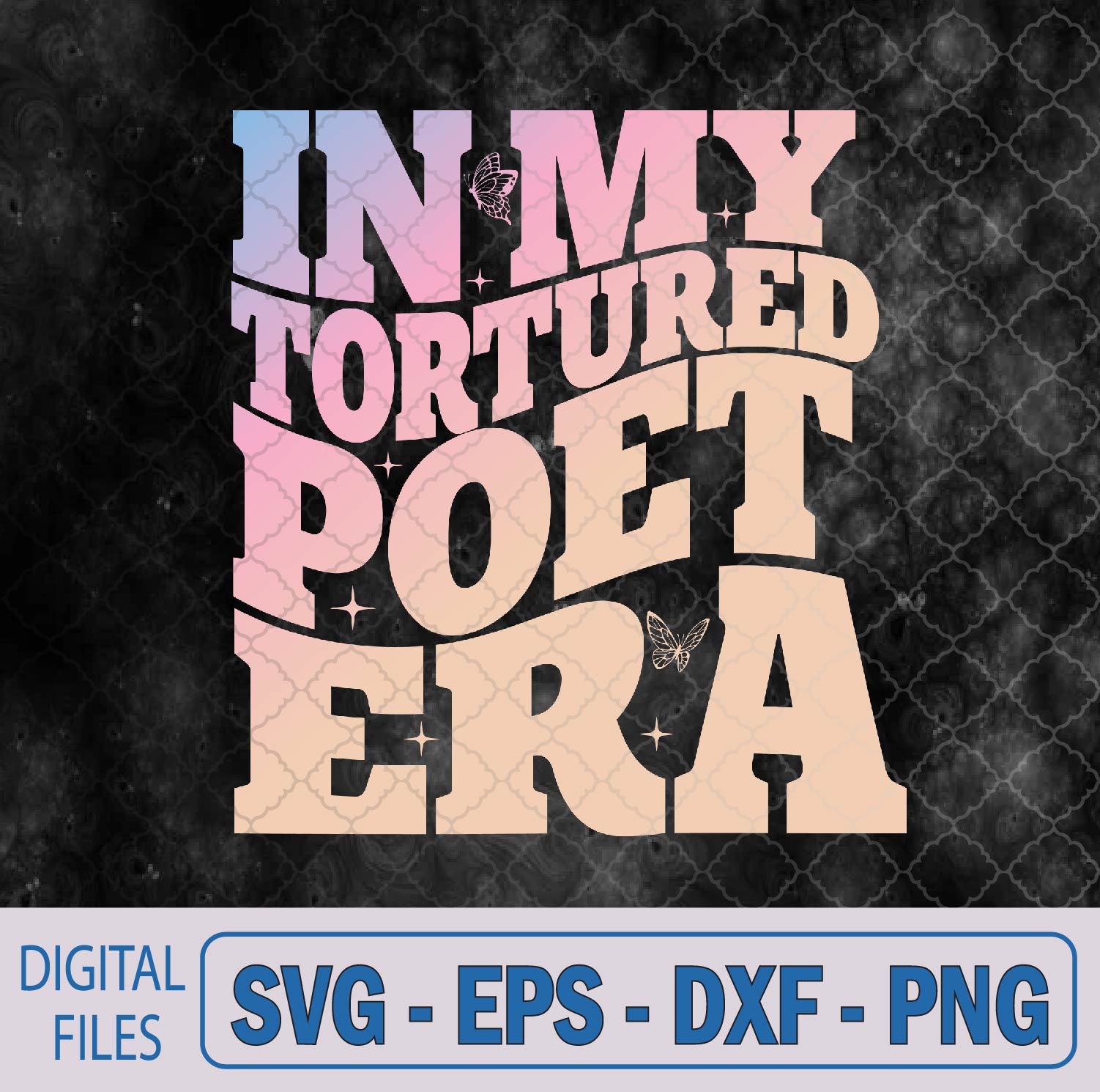 WTMNEW9file 09 296 In My Tortured Era Funny In My Poet Era Svg, Png, Digital Download