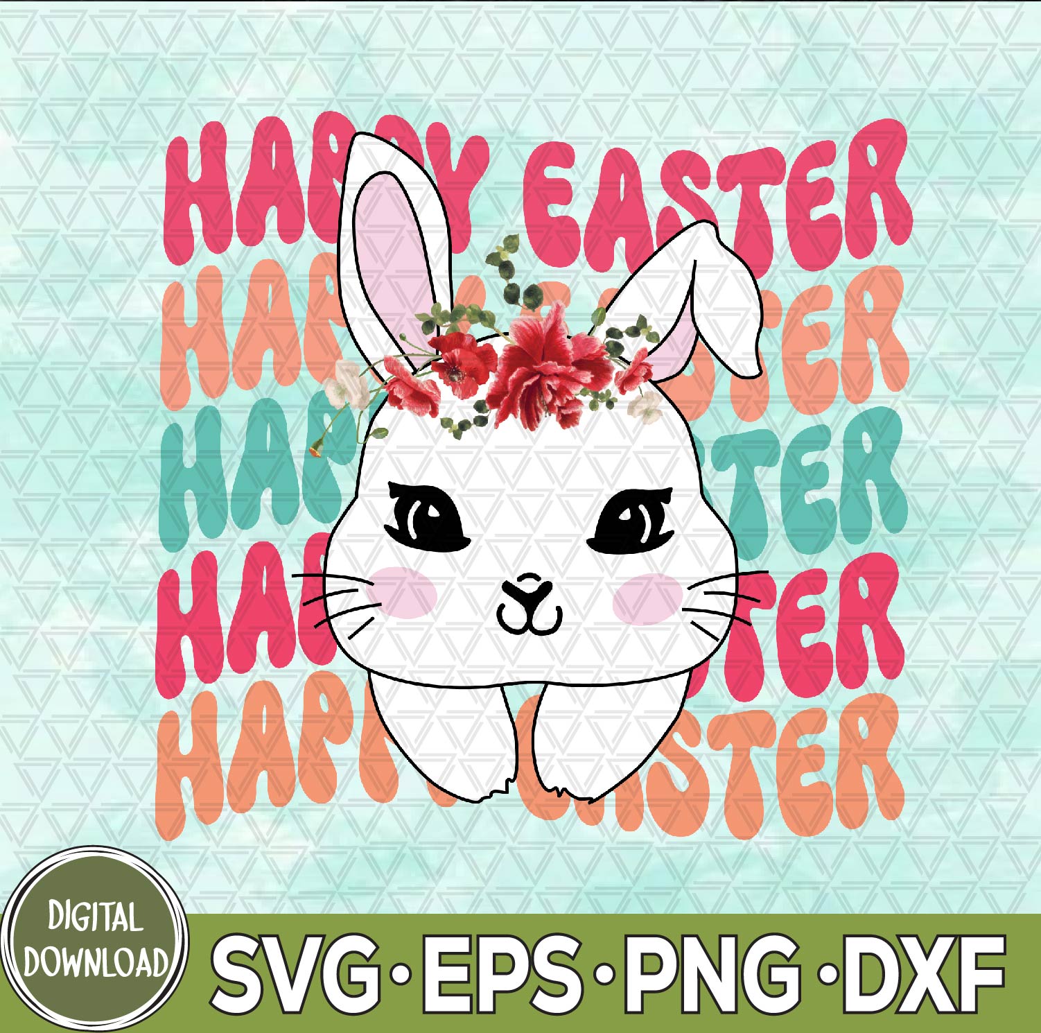 WTMNEW9file 09 67 Happy Easter Svg, Easter Bunny Svg, Bunny Svg, Easter Svg, Easter Gift, Easter Mom Svg, Spring Rabbit Svg