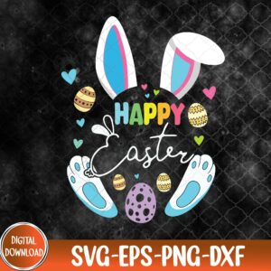 WTMNEW9file 09 8 Happy Easter Bunny Rabbit Face Funny Easter Day Svg, Eps, Png, Dxf