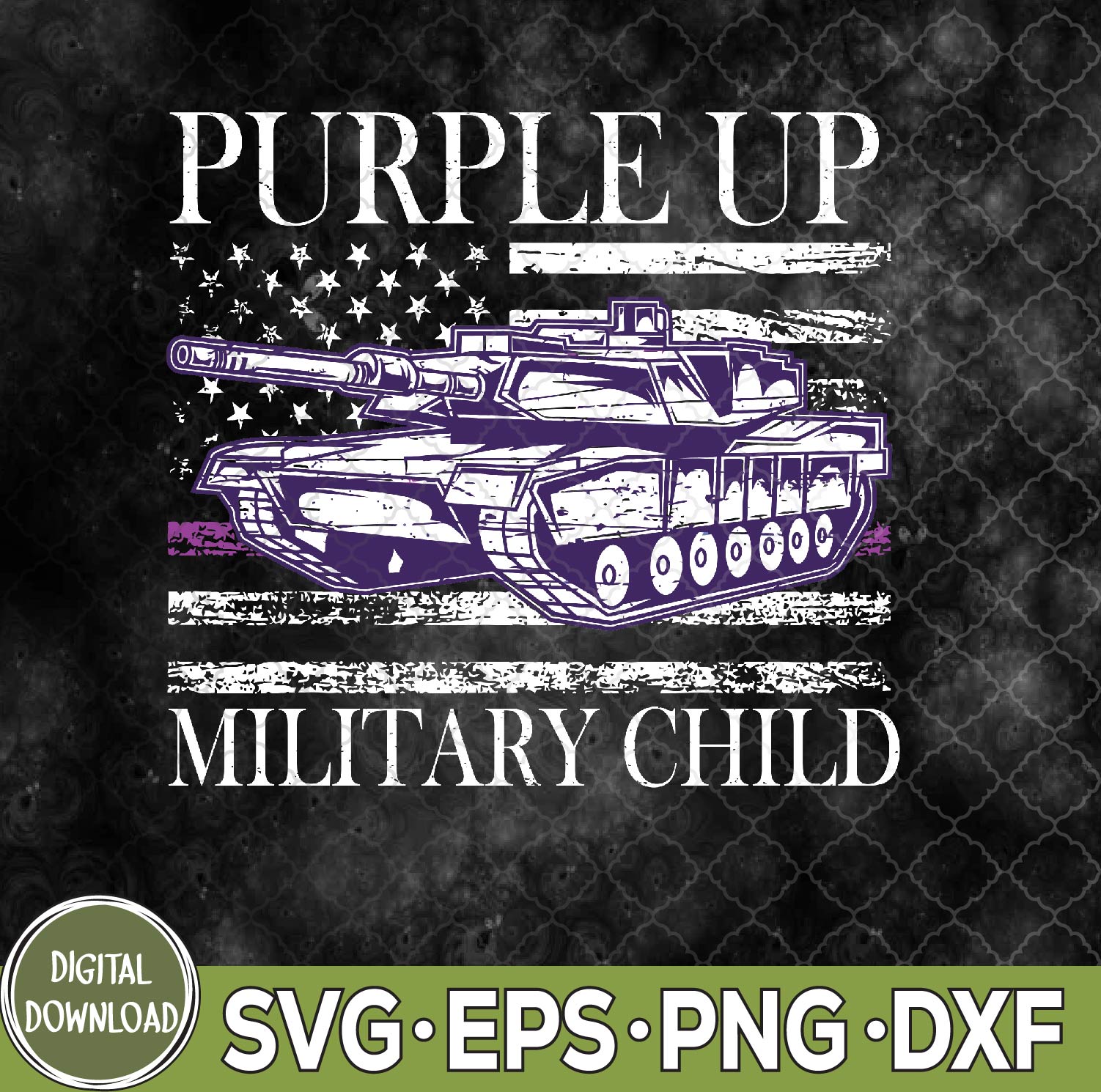 WTMNEW9file 09 81 Military Month Usa Flag Svg, Purple Ribbon Svg, Military Svg, Eps, Png, Dxf