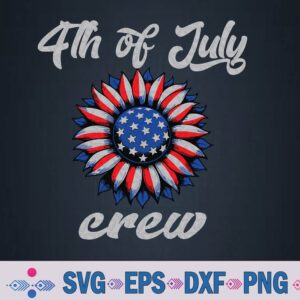 4th Of July Crew Usa Flag Svg, Png, Digital Download