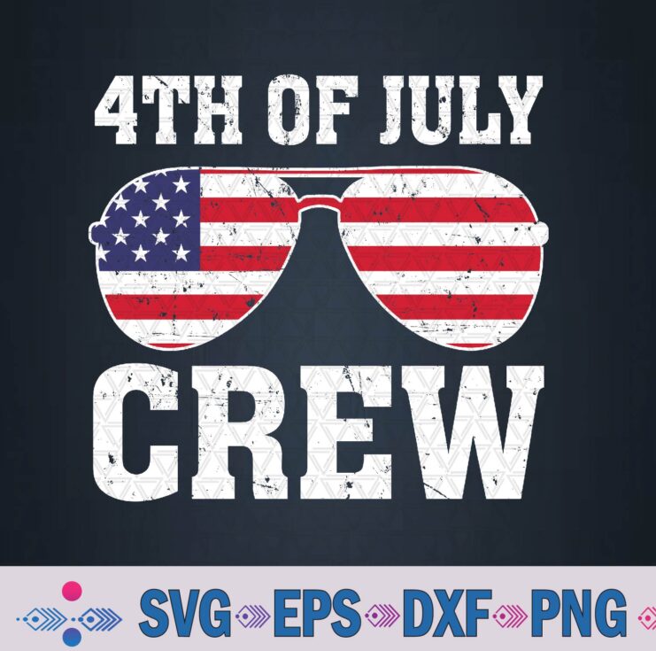 4th Of July Crew Matching Funny Family Svg, Png, Digital Download