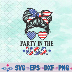 American Flag Party In Usa 4th July Patriotic Kids Teen Girl Svg, Png, Digital Download