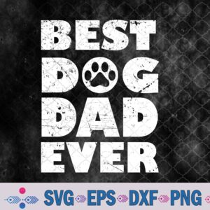 Apparel Vintage Best Dog Dad Ever Fathers Day Svg, Png, Digital Download