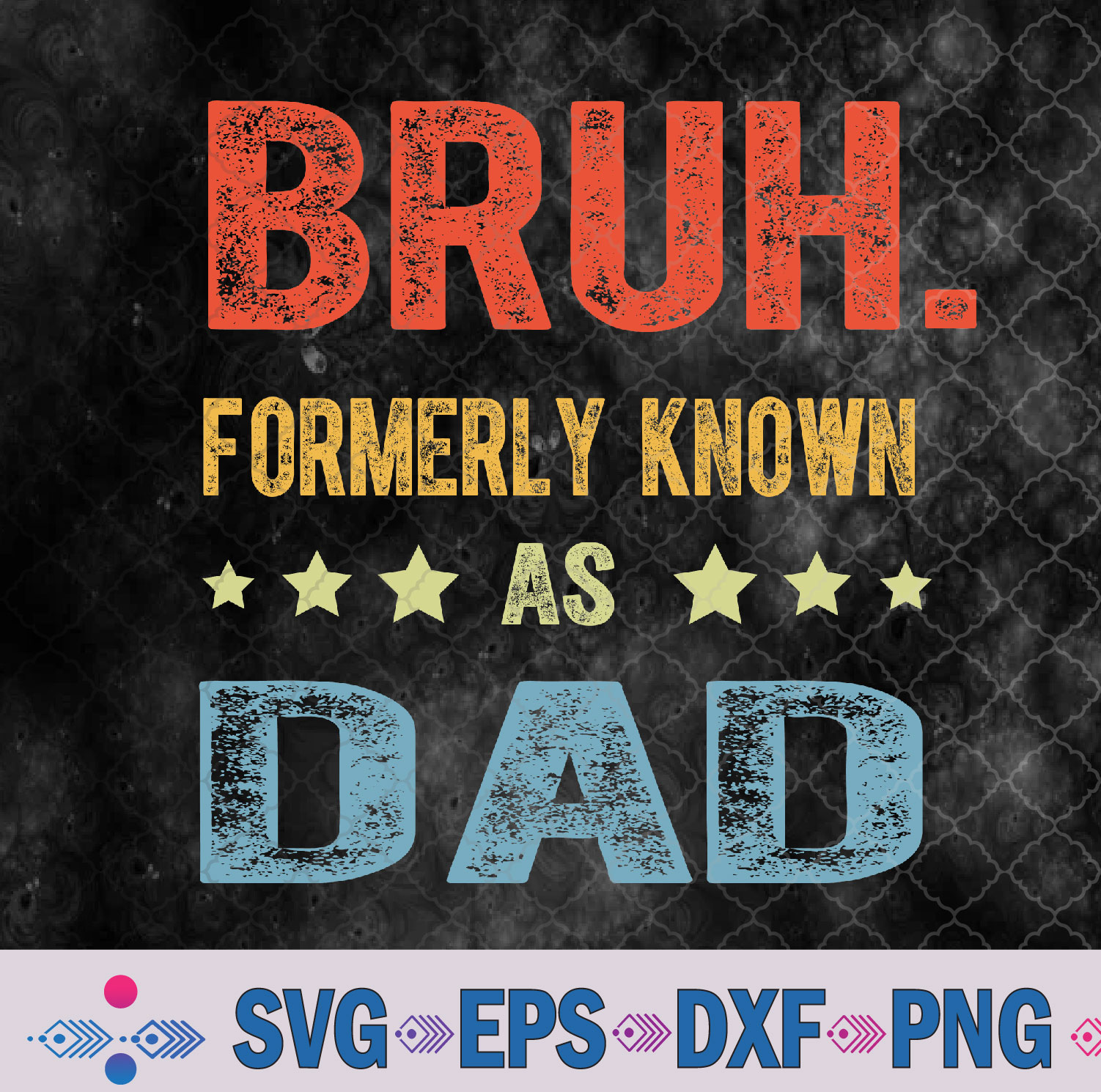 Fathers Day Dad Funny Bruh Formerly Known As Dad Papa Svg, Png, Digital Download