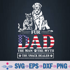 Fur Dad Dog Cat Dog Fathers Day Svg, Png, Digital Download