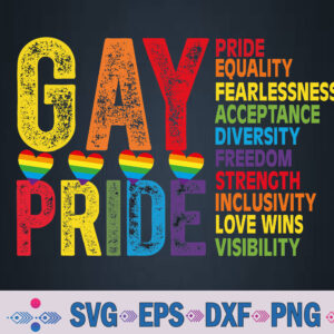 Gay Pride 2024 Ally Rainbow Lgbtq Pride Month Equality Human Svg, Png, Digital Download