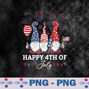 Happy 4th Of July Gnomes Png Design