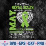 Is National Awareness Month May But For Me Is Mental Health Svg, Png, Digital Download