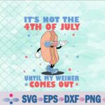 It's Not 4th Of July Until My Weiner Comes Out Funny Svg, Png, Digital Download