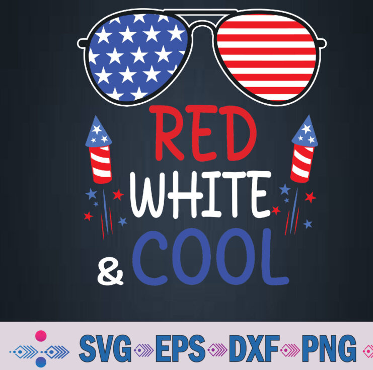 Kids 4th Of July Red White And Cool Patriotic Svg, Png, Digital Download