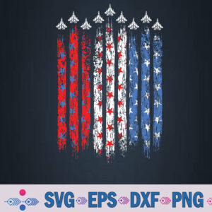 Patriotic Red White Blue Usa Flag Fighter Jets 4th Of July Svg, Png, Digital Download