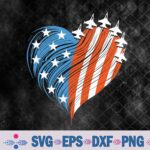 Patriotic Red White Blue Usa Flag Fighter Jets 4th Of July Svg, Png, Digital Download