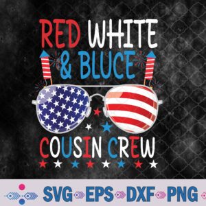 Red White And Blue Cousin Crew 4th Of July American Flag Svg, Png, Digital Download