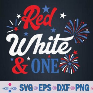 Red White And One 4th Of July 1st Birthday Patriotic Svg, Png, Digital Download