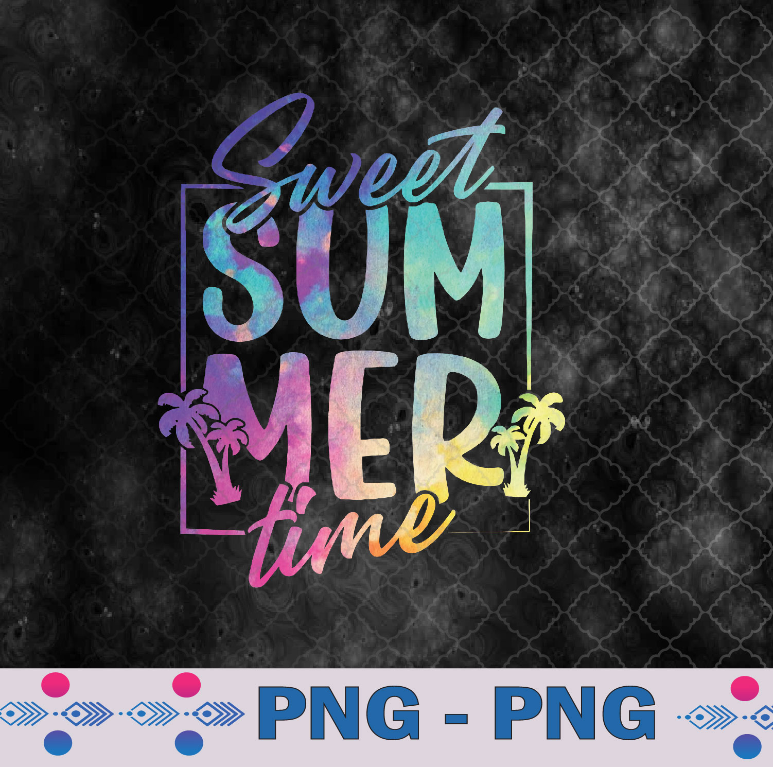 Sweet Summer Time Summer Vibes Women Kids Funny Beach Vacay Png Design