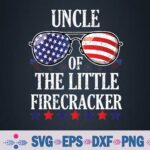 Uncle Of The Little Firecracker Sunglasses 4th Of July Svg, Png, Digital Download