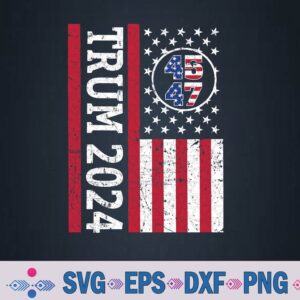 45 We The People 2024 Stand With American Flag Svg, Png, Digital Download