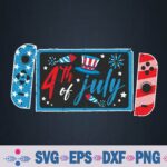 4th Of July Video Game American Gamer Usa Svg Design