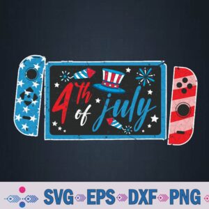 4th Of July Video Game American Gamer Usa Svg Design