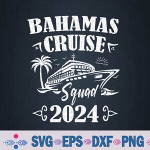 Family Cruise Squad Bahamas 2024 Summer Matching Vacation Svg Design
