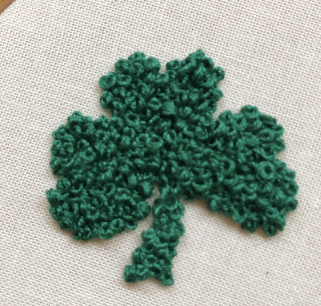 French Knot Shamrock