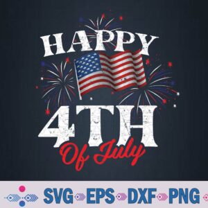 Happy 4th Of July Patriotic American Us Flag 4th Of July Svg Design