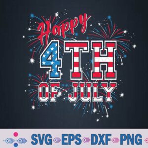 Happy 4th Of July Patriotic American Us Flag Fourth Of July Svg Design