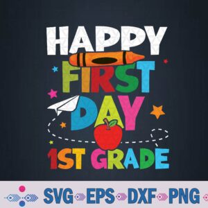 Happy First Day Of School Teacher Kids Back To School Svg, Png Design