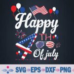 Happy Fourth Of July Patriotic Us American Flag 4th Of July Svg, Png, Digital Download