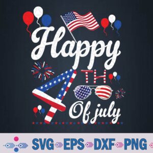 Happy Fourth Of July Patriotic Us American Flag 4th Of July Svg, Png, Digital Download