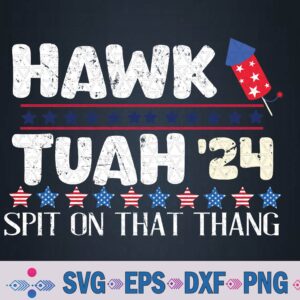 Hawk Tuah Spit On That Thang America Funny Trending Svg, Png Design