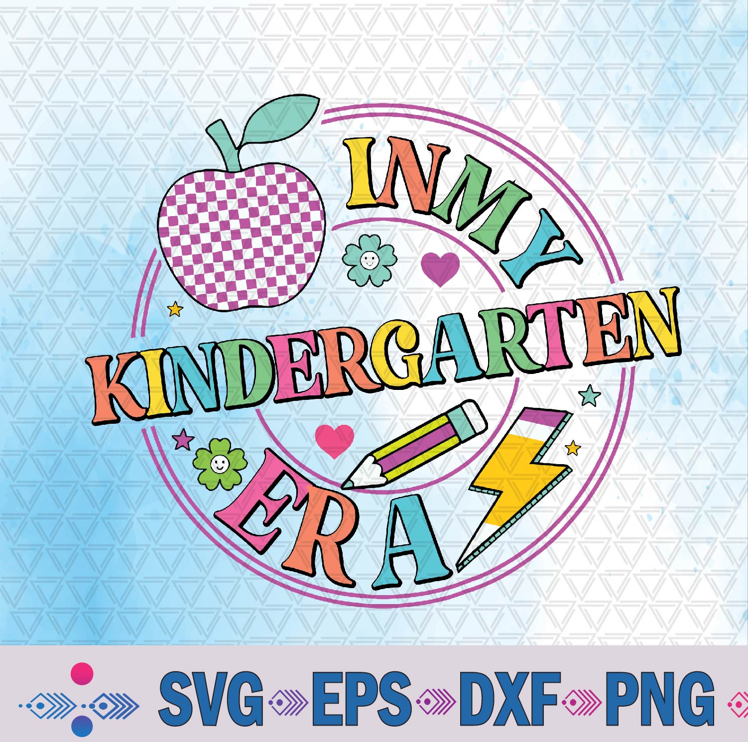 In My Kindergarten Era Teacher Back To School Student Svg, Png Design