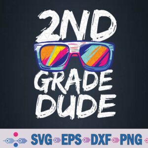 Kids 2nd Grade Dude Back To School Second Grade Svg, Png Design