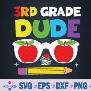 Kids 3rd Grade Dude Third Grade Back To School 2024 Svg, Png Design