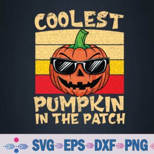 Kids Coolest Pumpkin In The Patch Halloween Svg, Png Design