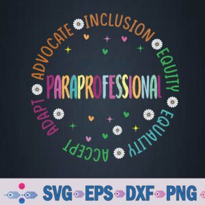 Paraprofessional Groovy Teachers Students Back To School Svg, Png Design