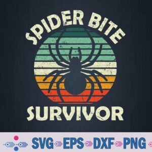 Spider Bite Survivor I Survived A Spider Bite Premium Svg, Png Design