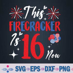 This Firecracker Is Now 16 Year Old 16th Birthday Svg, Png Design